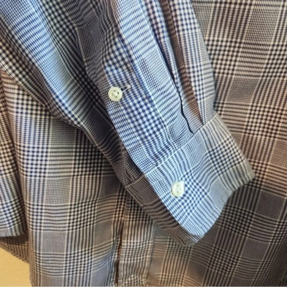 Polo Ralph Lauren Blue Plaid Long Sleeve Button‎ Down Shirt XL Cotton Breathable
